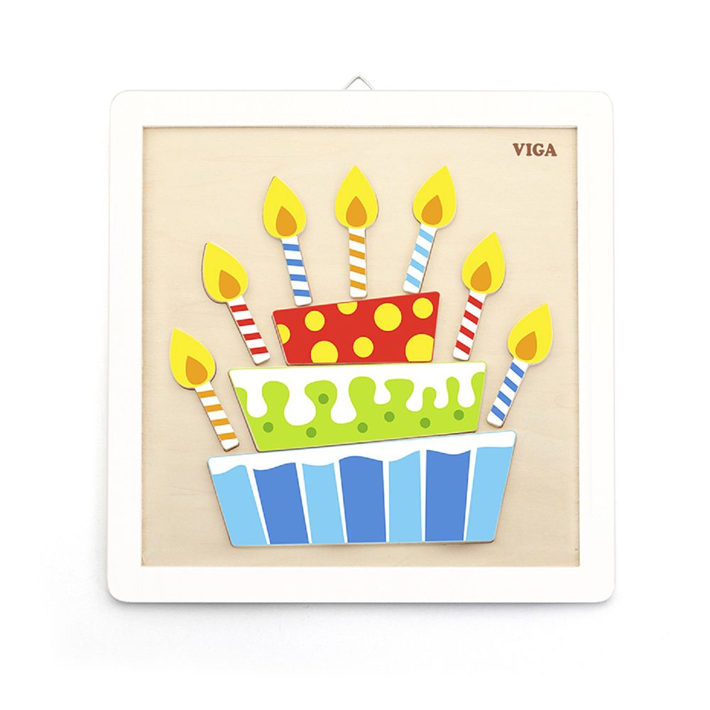 Viga toys, Оцвети сам картина от дърво, Торта