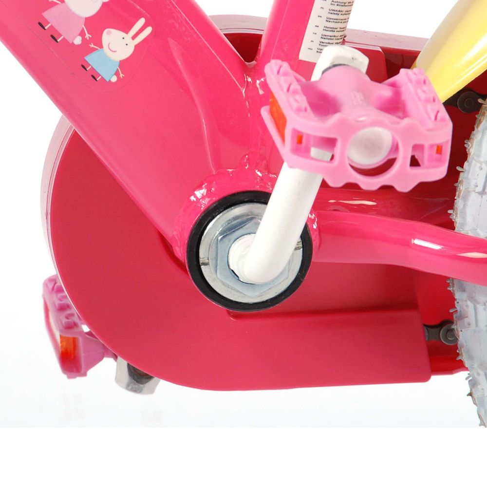 Детски велосипед с помощни колела Peppa Pig, 12 инча