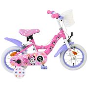 Детски велосипед с помощни колела, Мини Маус,12 инча