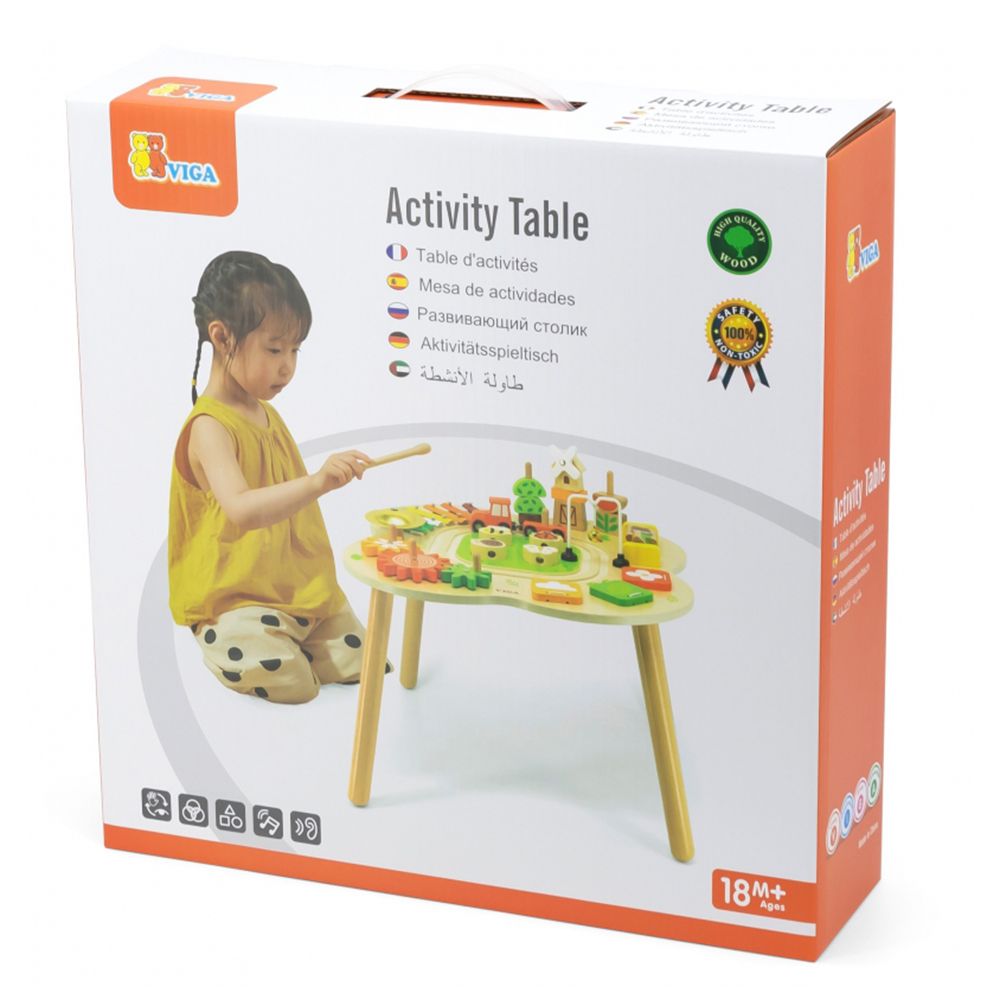 Дървена активна маса за игра