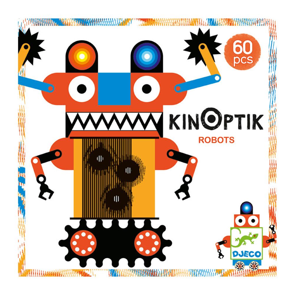 Kinoptik, Магнитен пъзел, Анимирани картини, Роботи, Djeco