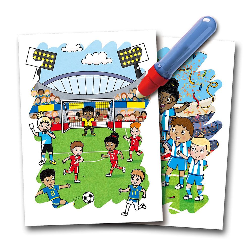 Книжка за рисуване с вода, Футбол