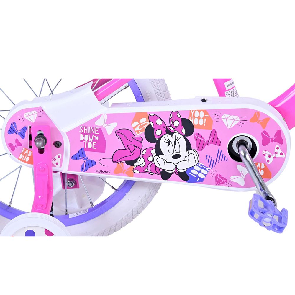 Детски велосипед с помощни колела, Мини Маус, 16 инча, CB