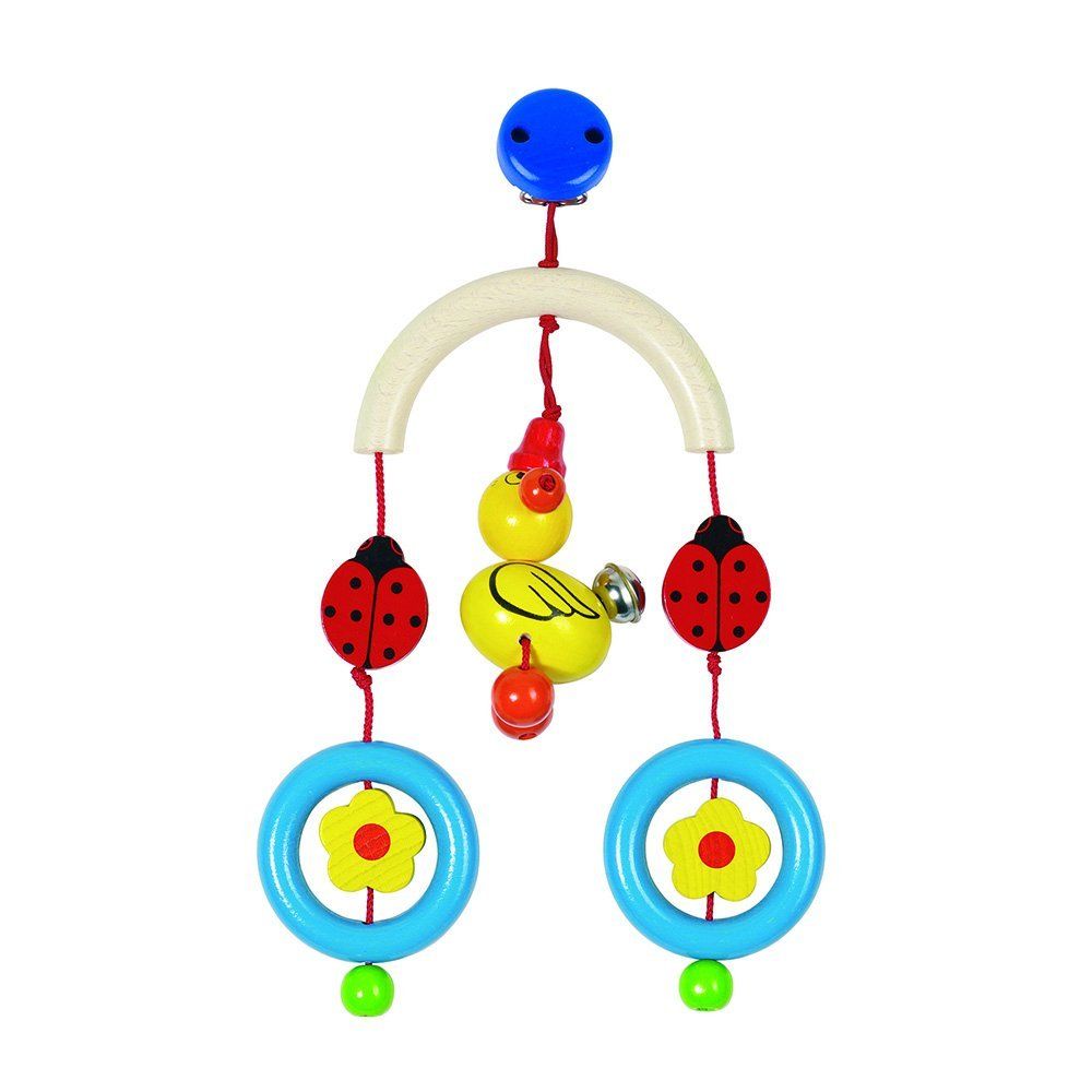 Goki, Бебешка дървена играчка, Мини трапец, Пате с калинка