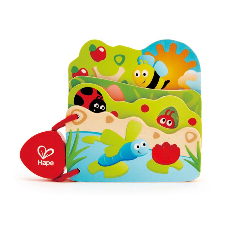 Hape, Дървена бебешка книжка, Насекоми