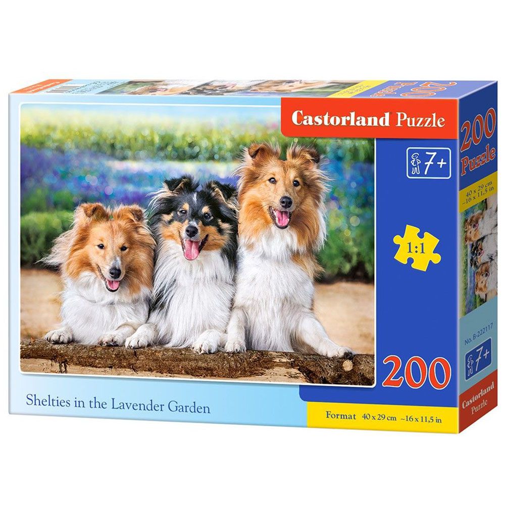 Castorland, Шелти в лавандуловата градина, пъзел 200 части