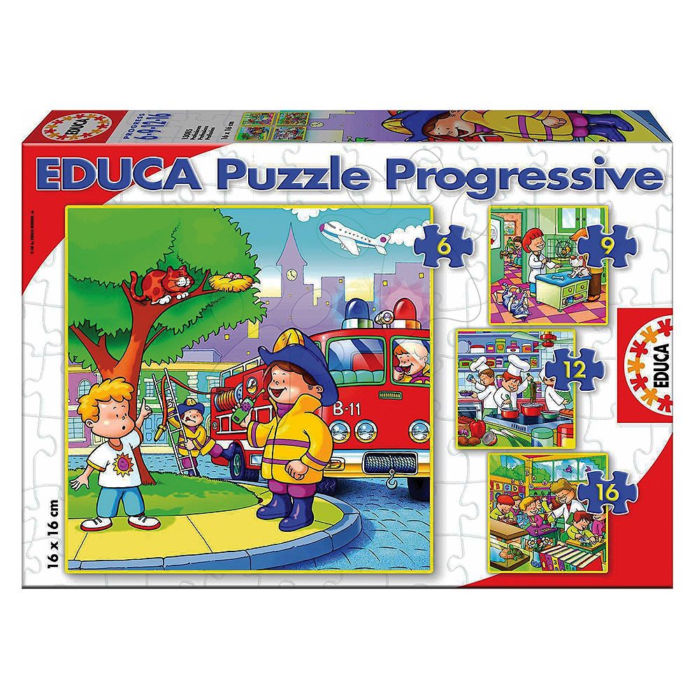 Educa, Професии, 4 пъзела с 6, 9, 12 и 16 части