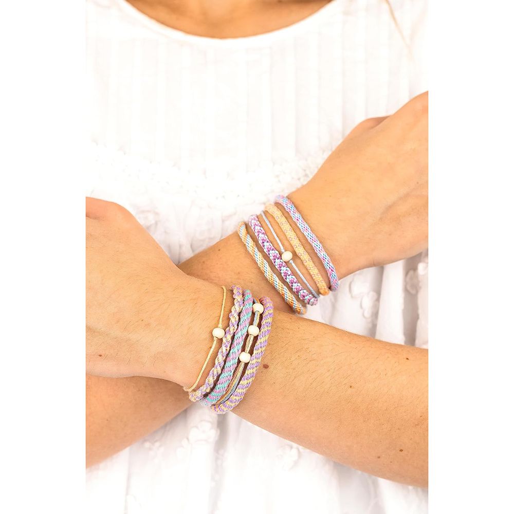 Комплект за изработка на гривни Кумихимо, Pastel Rainbow