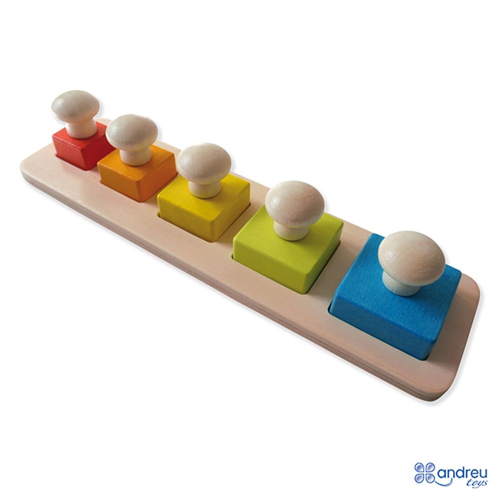 Andreu toys, Обучаващ пъзел с квадрати и големи дръжки