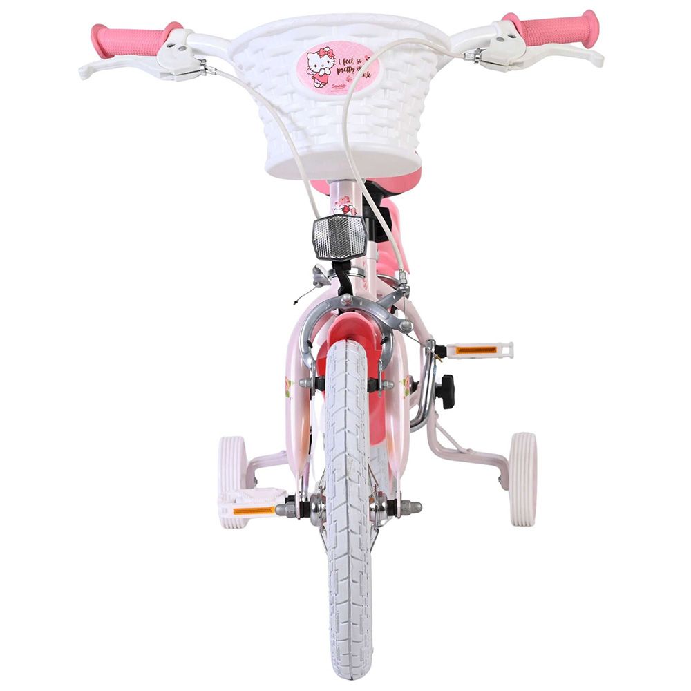 Детски велосипед с помощни колела, Hello Kitty, 14 инча, Момичета