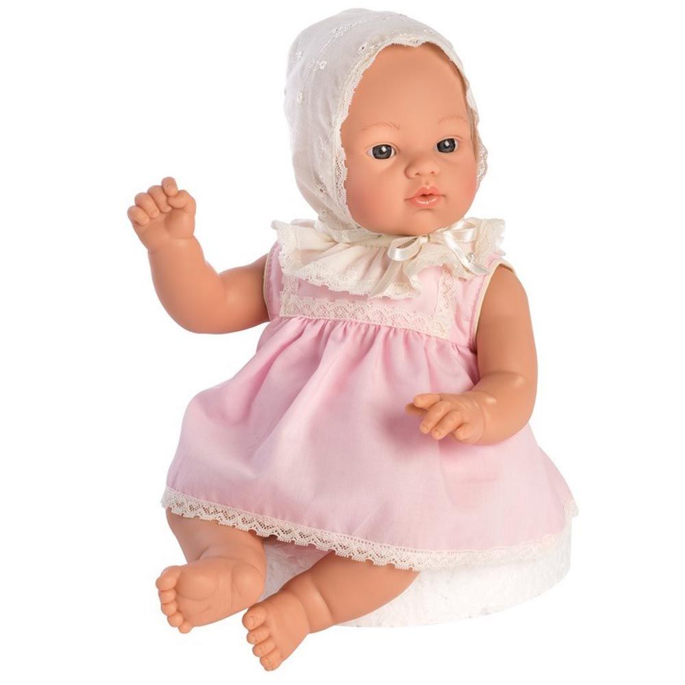 Asi, Кукла-бебе Коке, с розова рокля с дантели