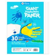 Хартия за рисуване с пръсти, 30 листа, 26 x 37 см