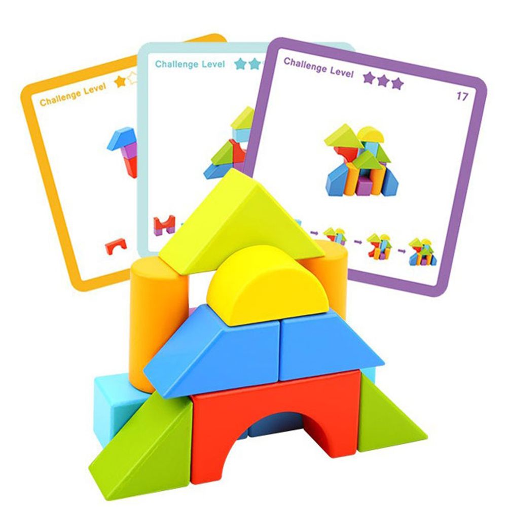 TookyToy, Дървена игра с цветни геометрични фигури