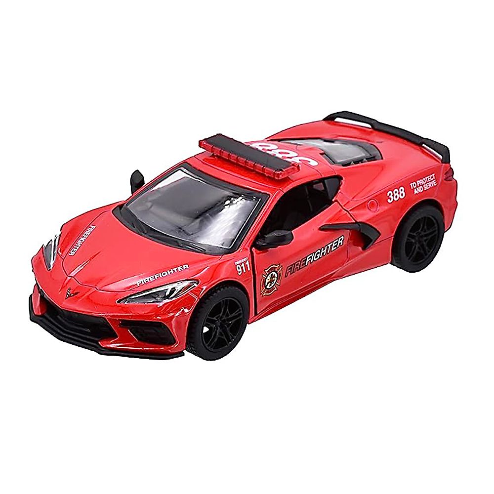 Kinsmart, Метална кола Corvette 2021, firefighter