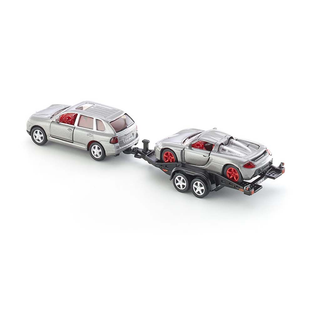 Porsche Cayenne тегли платформа с Porshe GT