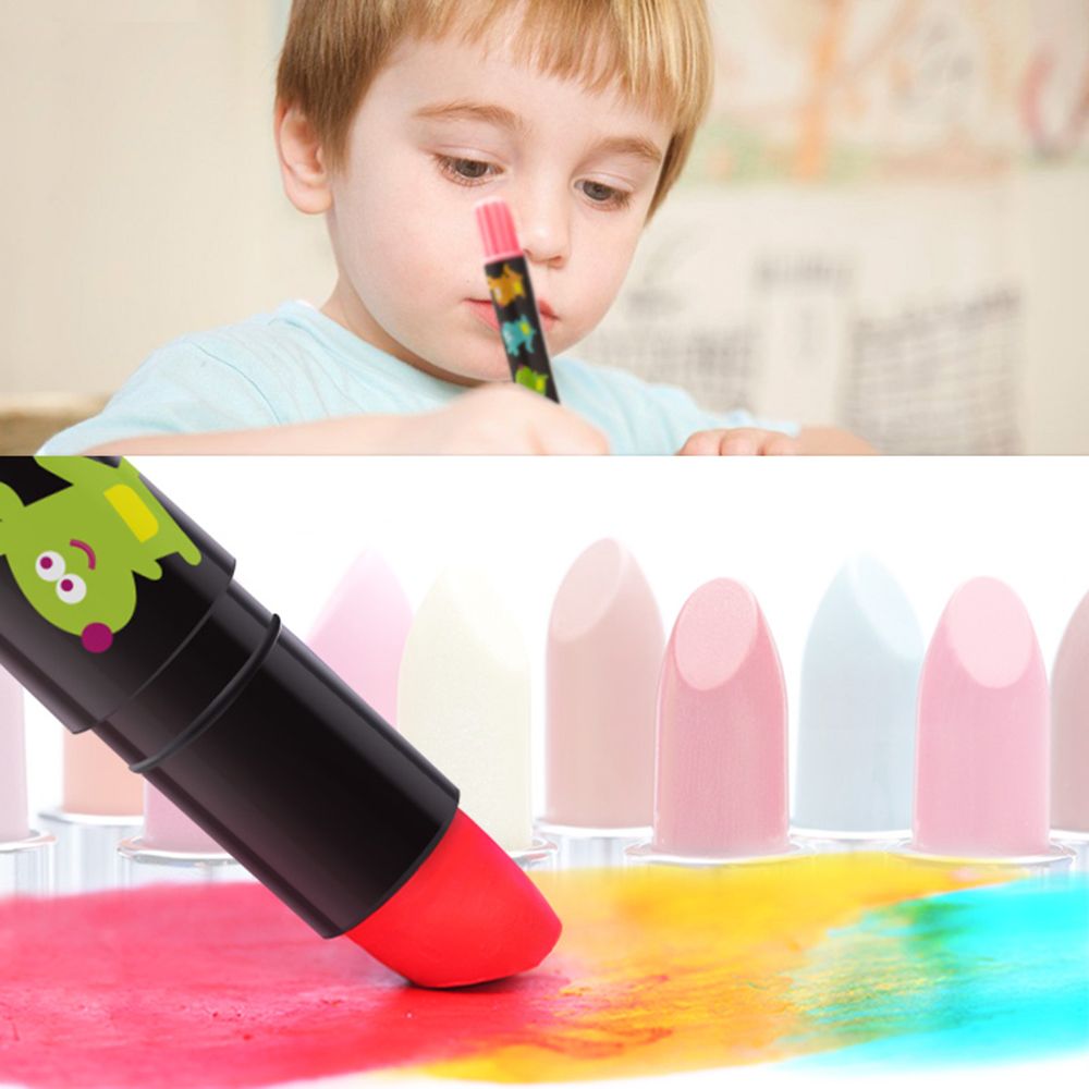 Пастели за най-малките BABY ROO, миещи се, 6 бр.
