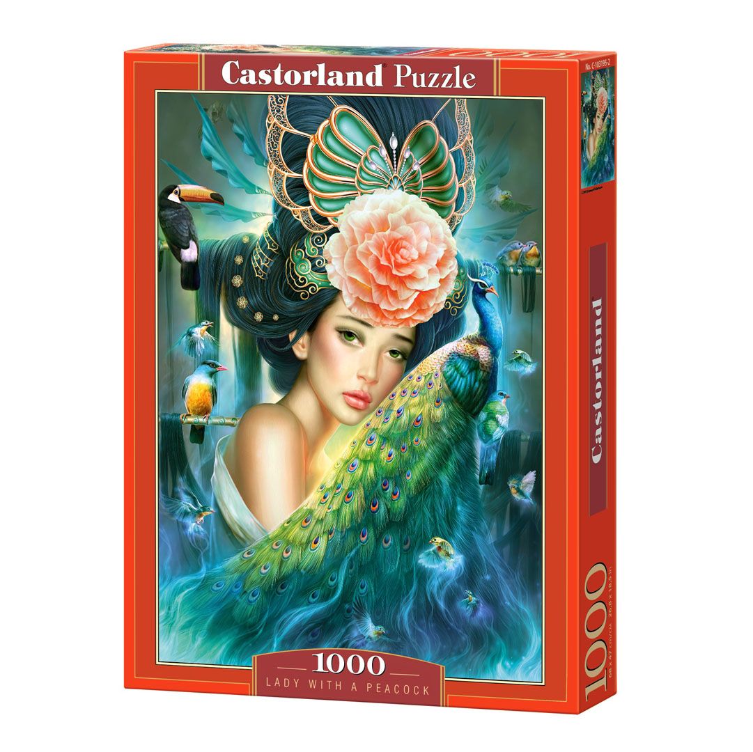 Castorland, Дамата с пауна, пъзел 1000 части