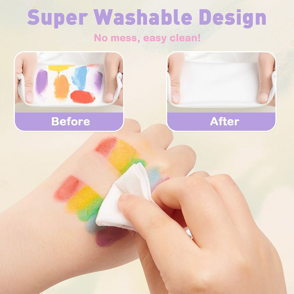 Рисуване с пръсти, комплект с тампони и шаблони