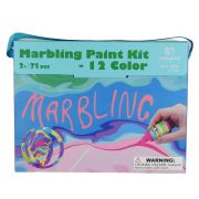 Комплект за рисуване, Мраморни картини, с 12 боички
