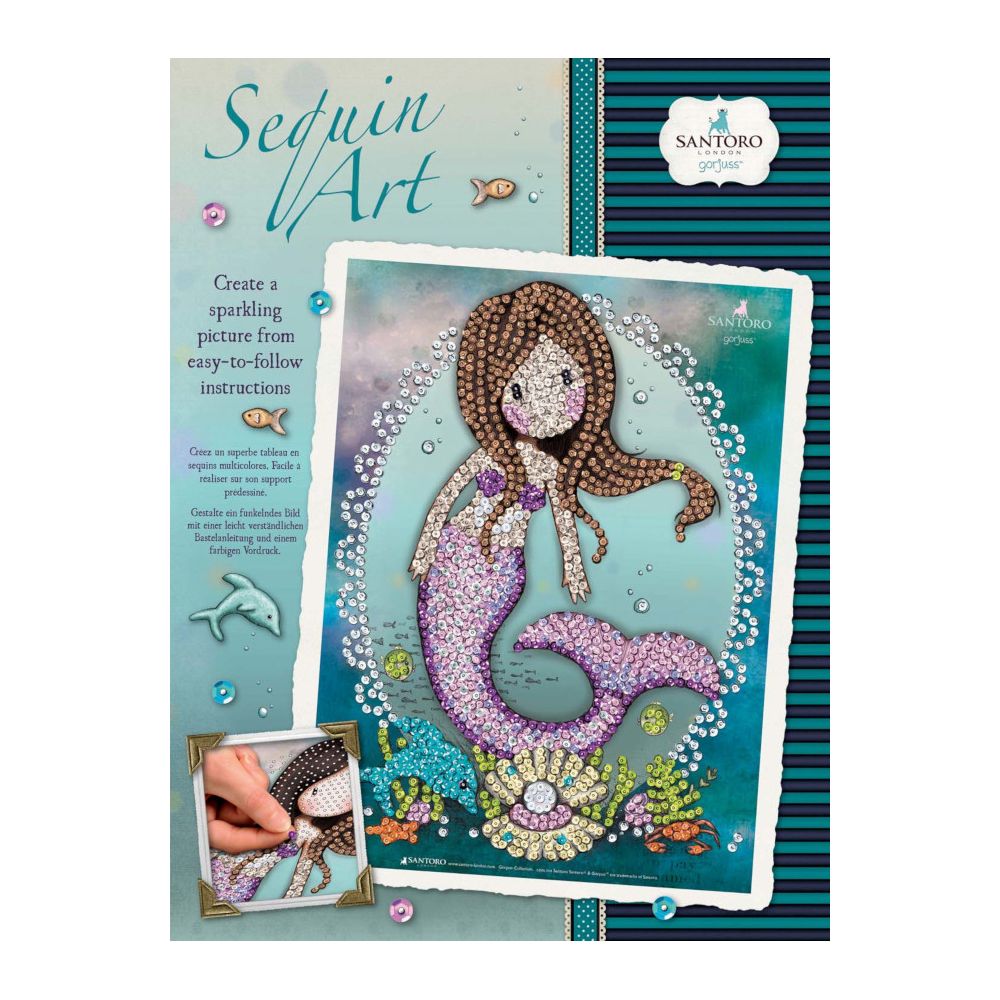 Sequin art, Изкуство с пайети, SANTORO GORJUSS, So nice to see you