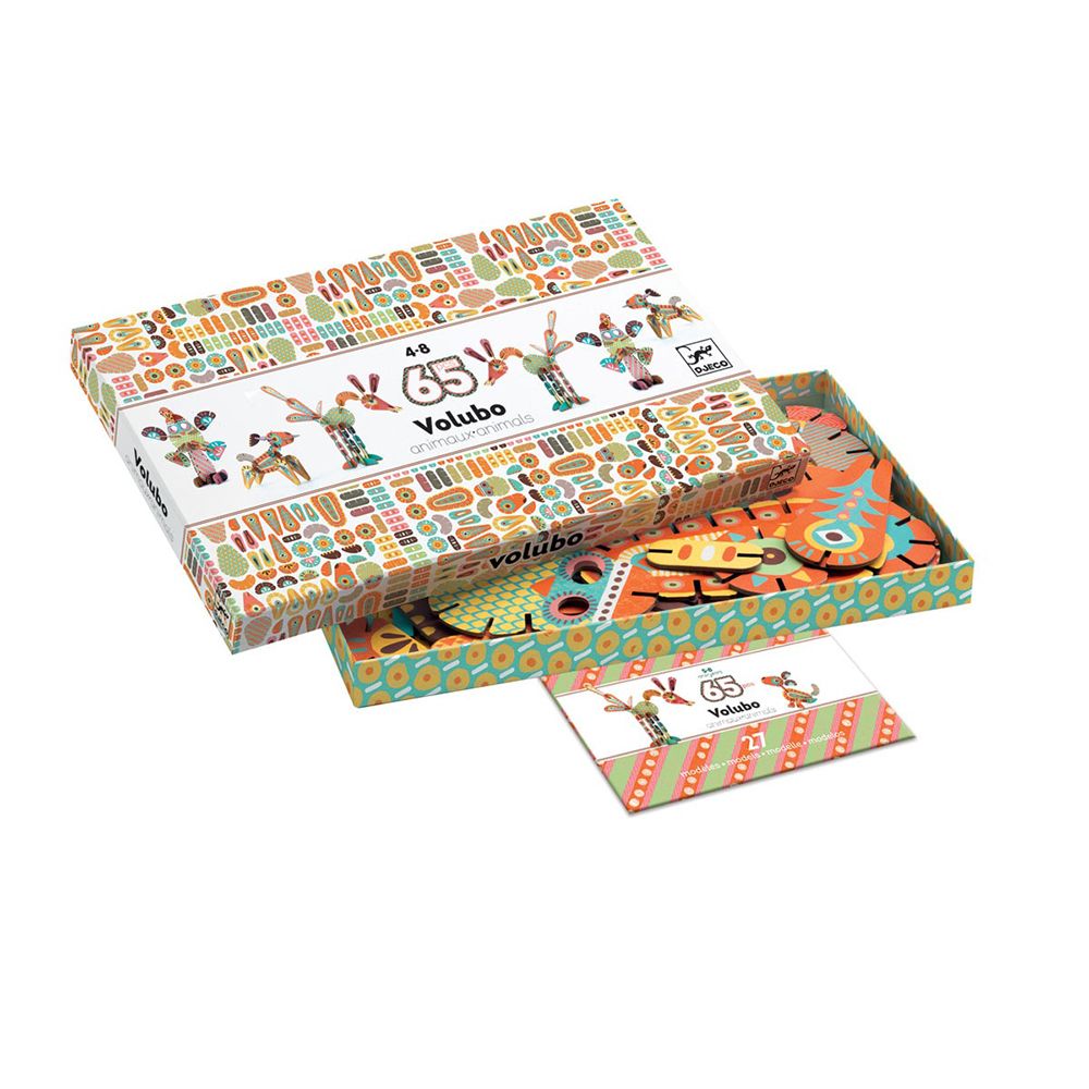 Djeco, 3D Конструктор от картон, 65 части