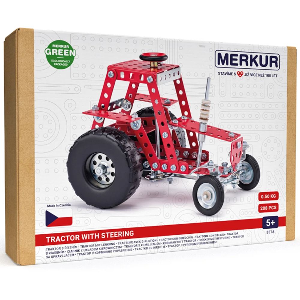 Merkur, Метален конструктор, Merkur 057, Трактор с кормило, 208 части