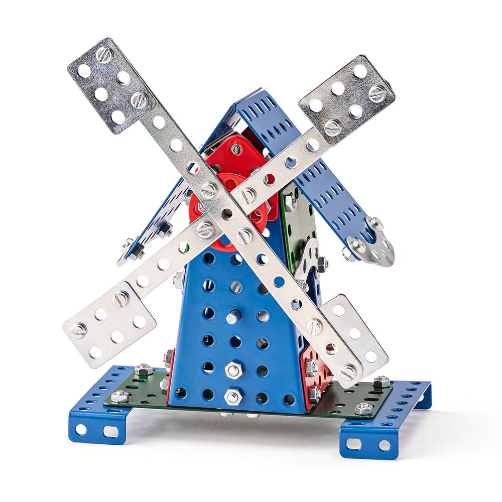 Метален конструктор, Вятърна мелница, 10 в 1, 181 части