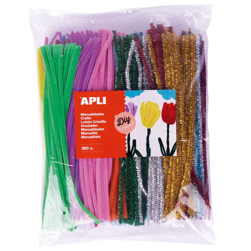 Apli kids, Плюшени лентички за моделиране, МAXI, 360 броя