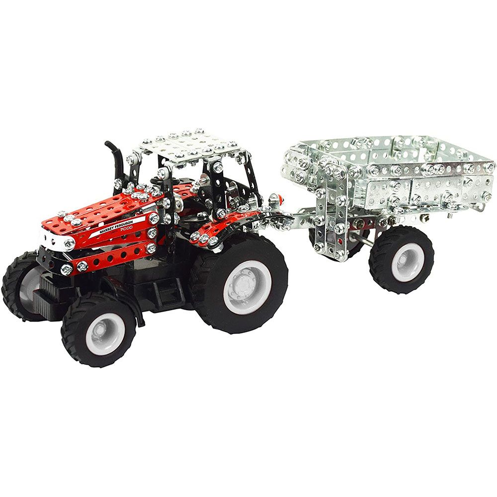 Трактор с ремарке Massey Ferguson, с дистанционно управление