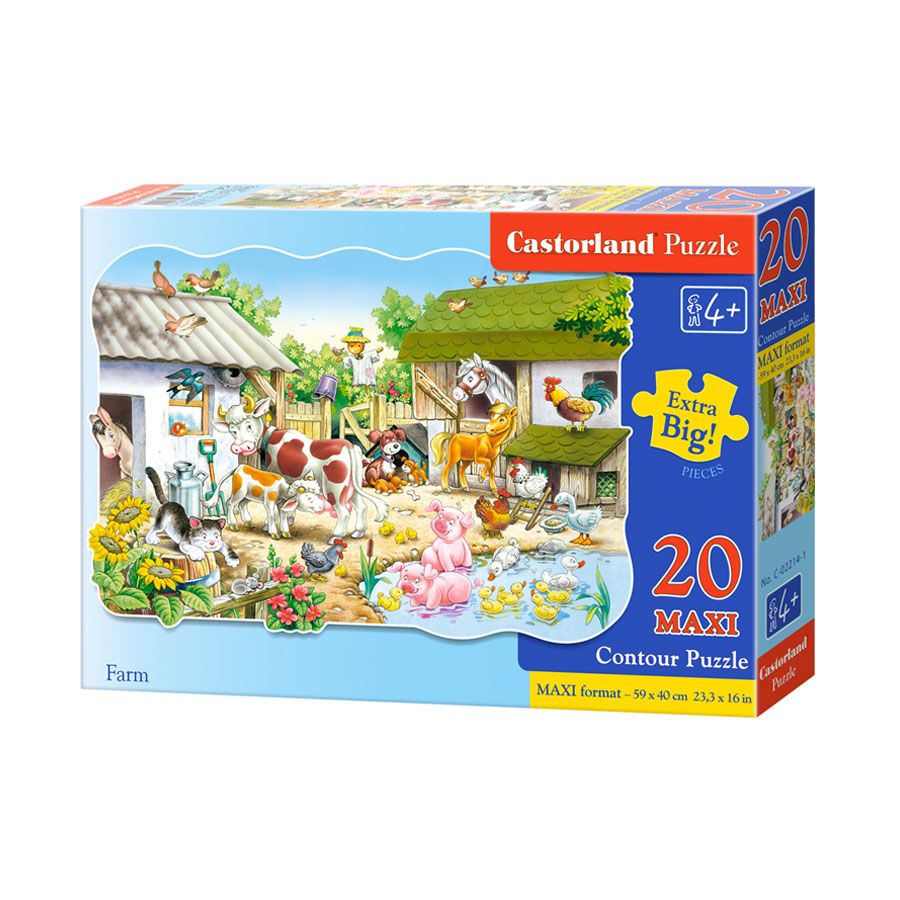MAXI, Ферма, пъзел 20 части, Castorland