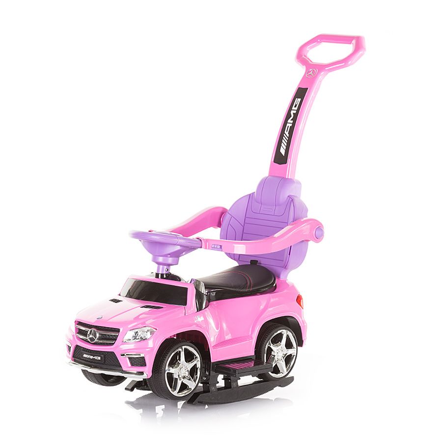 Chipolino, Количка за яздене с дръжка, Mercedes Benz GL63 AMG, розова