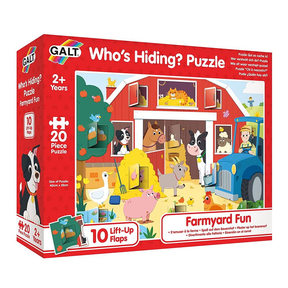 Galt Toys, Пъзел с капачета, Кой се крие във фермата