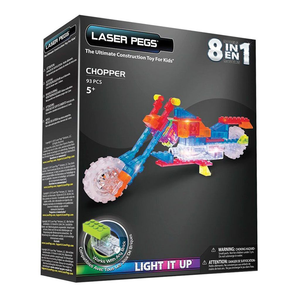 LASER PEGS, Светещ конструктор 8 в 1, Мотор