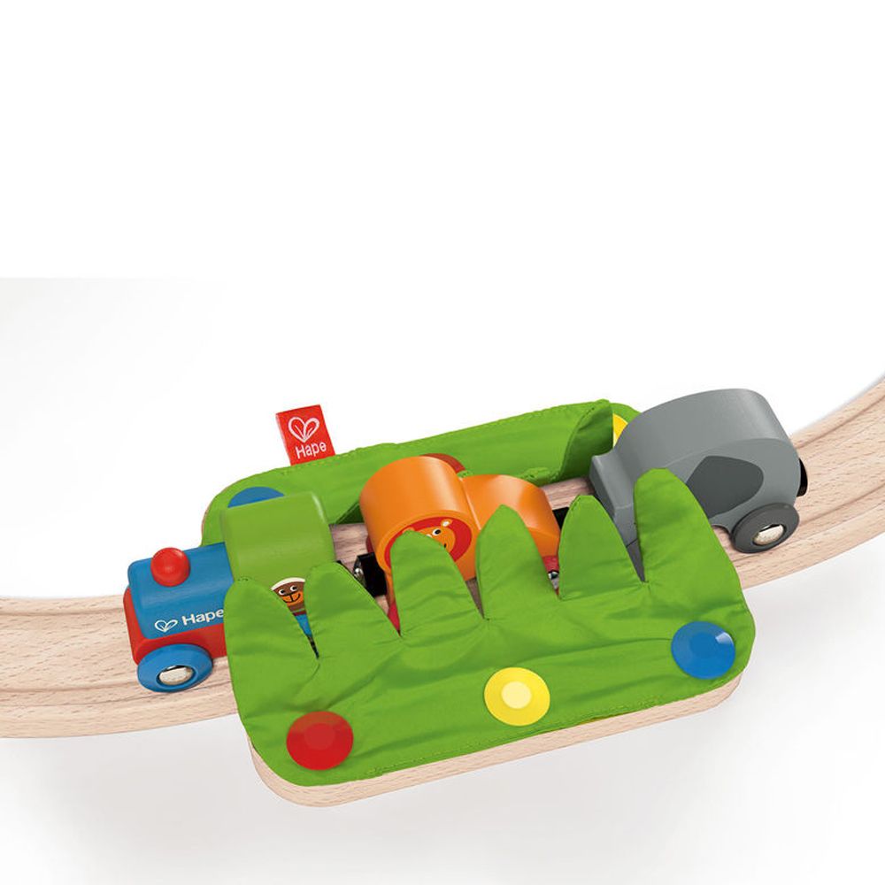 Бебешки дървен влак с релси, Пътешествие в джунглата, 13 части