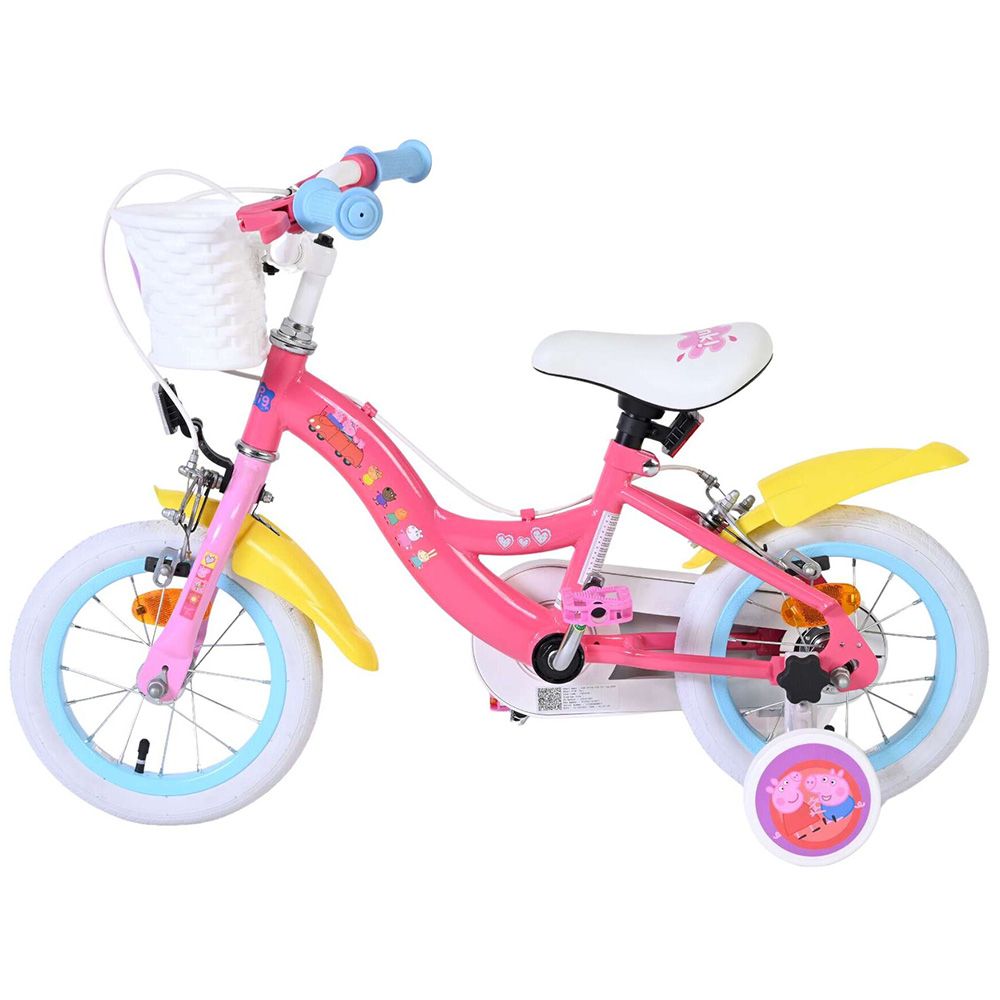Детски велосипед с помощни колела, Peppa Pig, 12 инча