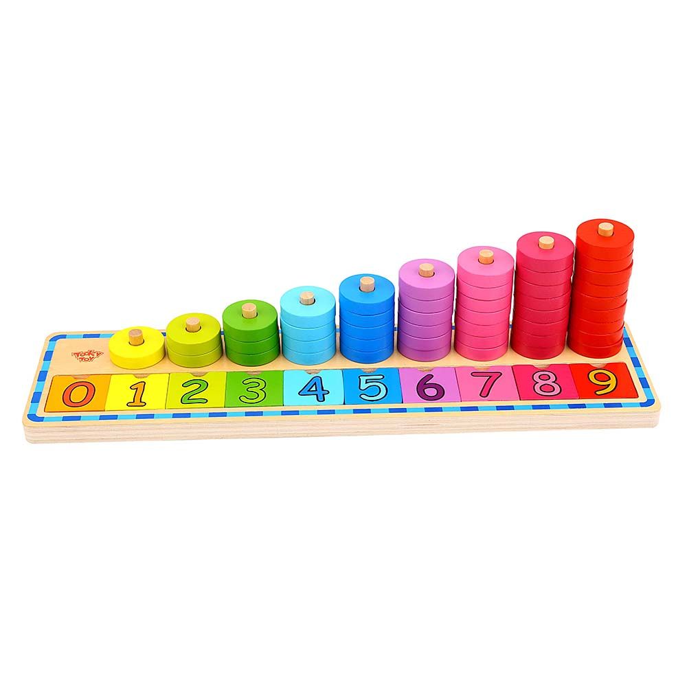 TookyToy, Дървена низанка, Научи се на броиш