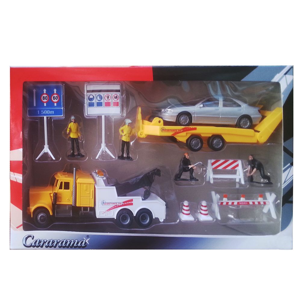 Cararama, Пътна помощ с платформа и кола, комплект
