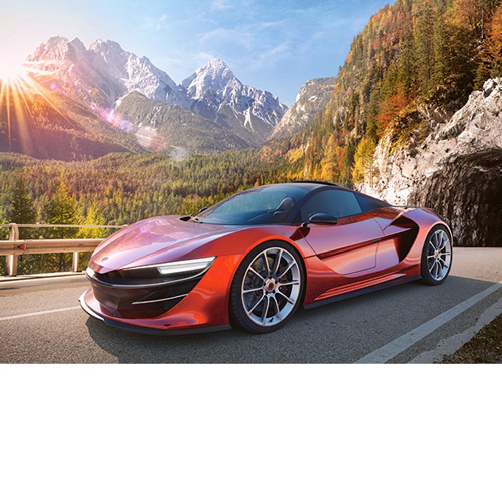 Спортна кола, пъзел 100 части