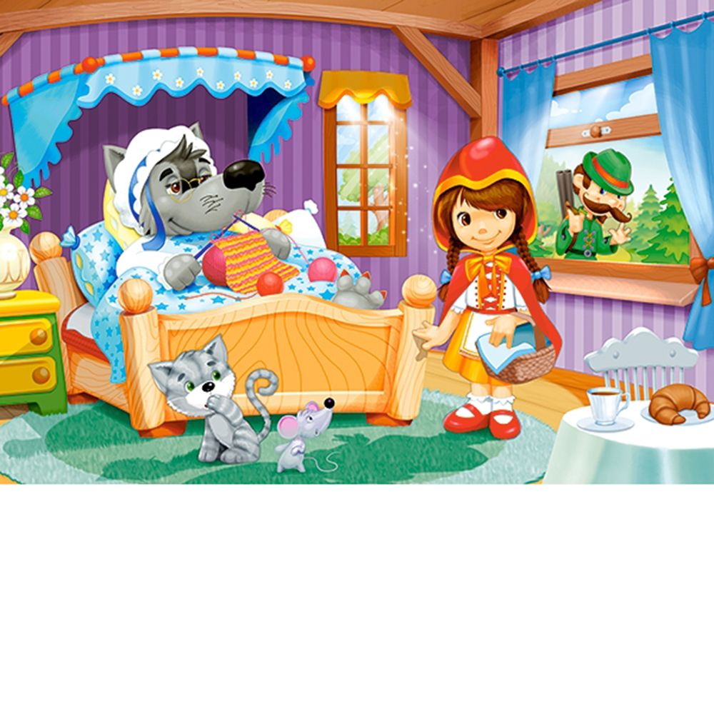 Красиви приказки, пъзел с 8, 12, 15 и 20 елемента