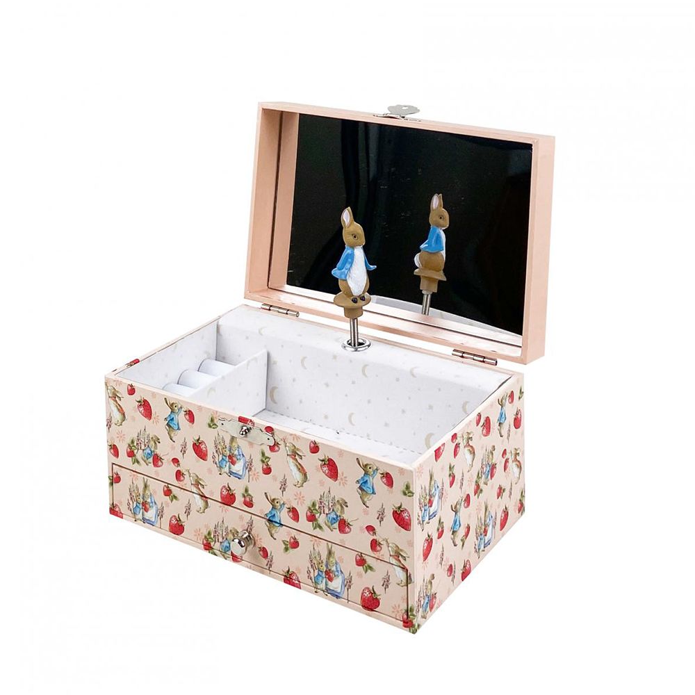 Trousselier, Музикална кутия с чекмедже, Зайчето Питър в ягодова градина