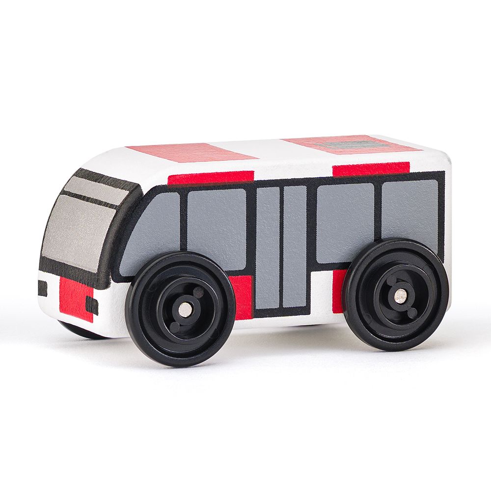 Дървени колички, 6 бр.