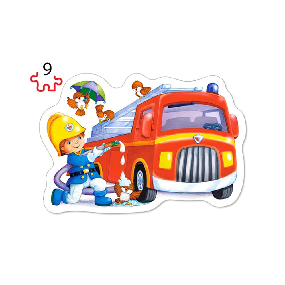 Вълнуващи професии, пъзел с 3, 4, 6 и 9 елемента