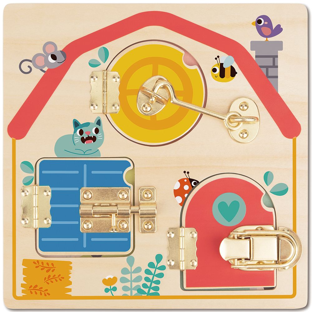 Дървена активна дъска, Къща с ключалки