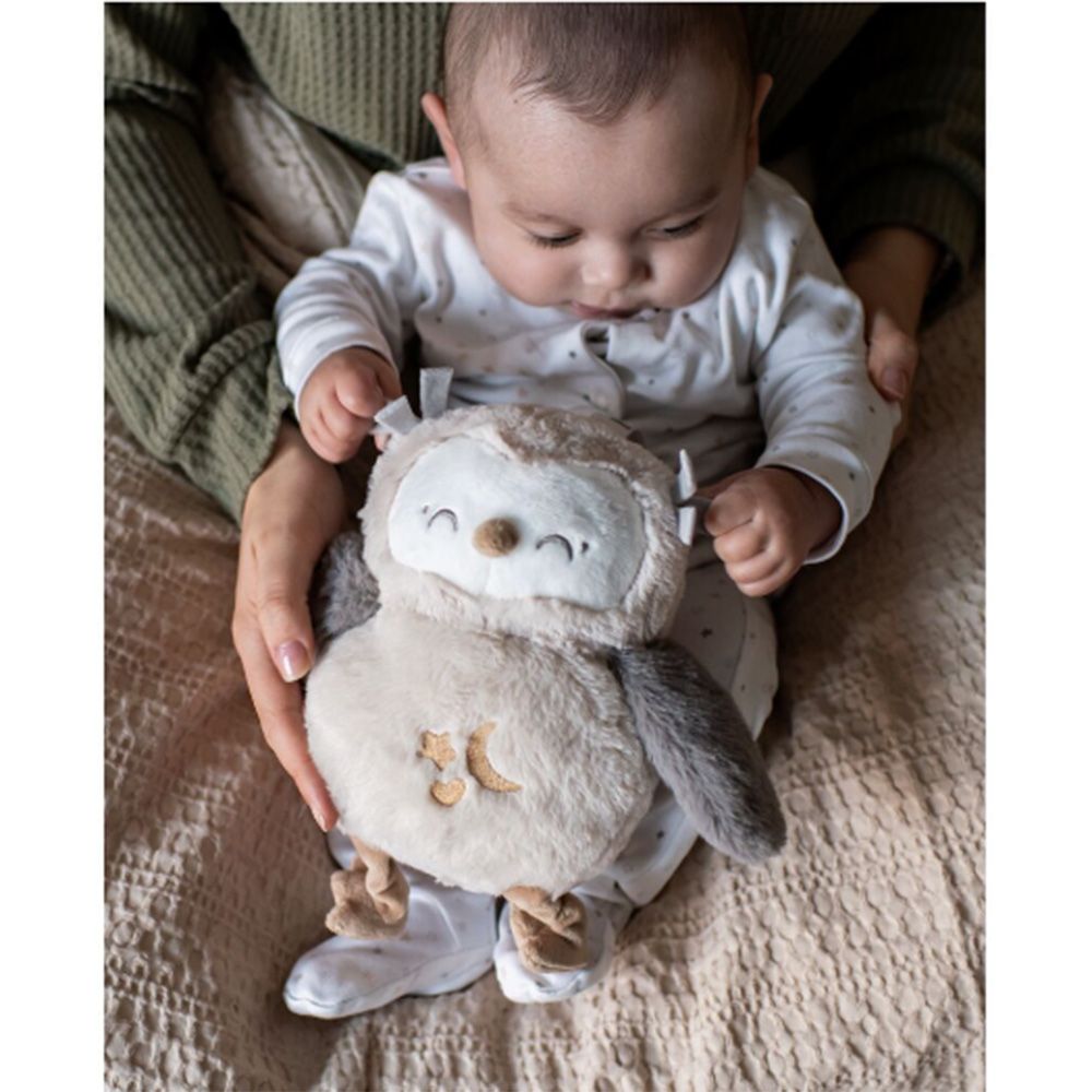 Бухалчето Оли Делукс с БЯЛ ШУМ, бебешка играчка за сън