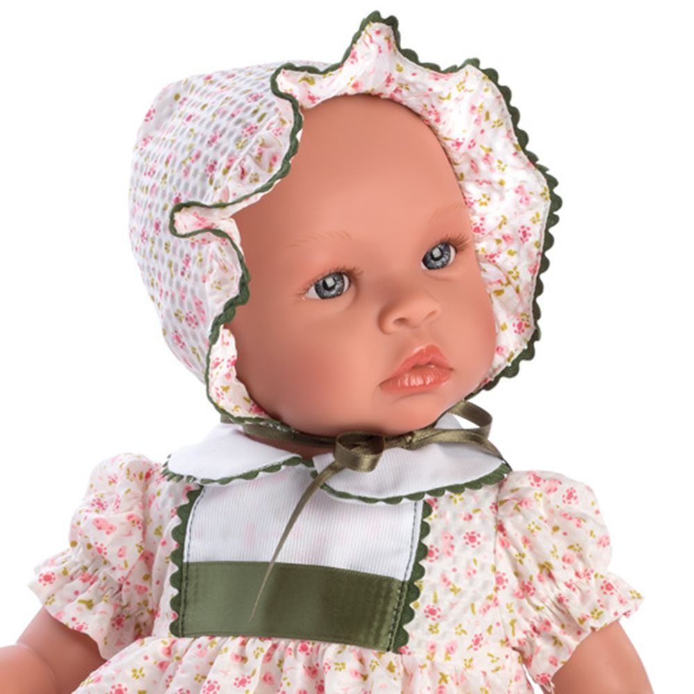 Кукла-бебе, Лея, с рокля на цветя
