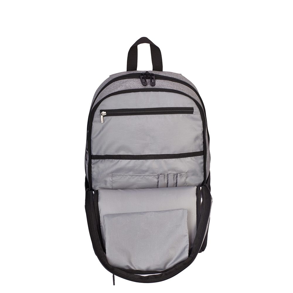 Ученическа раница, Сиво/Черна, Head