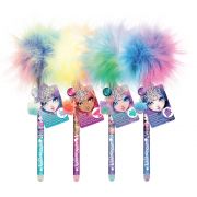 Ухаещи химикалки с цветен помпон и талисман, Звездни принцеси