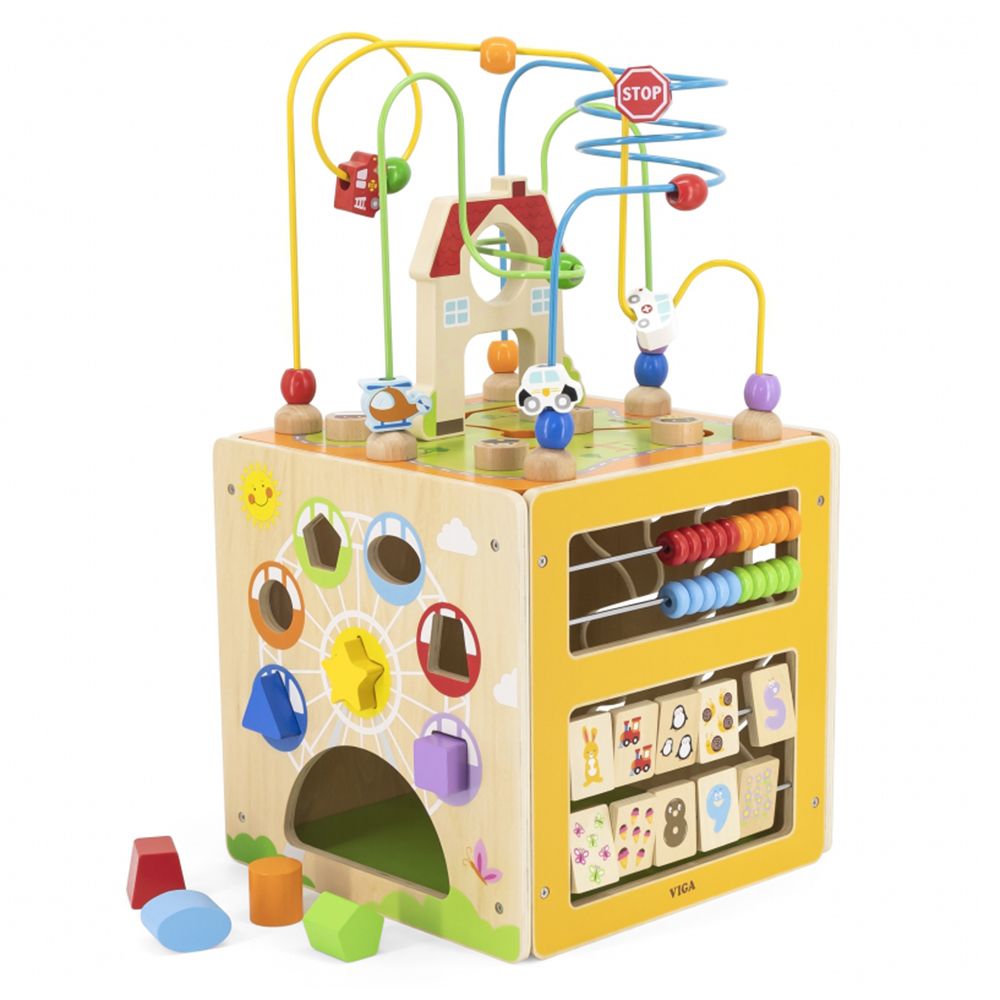 Viga toys, Дидактически куб с игри