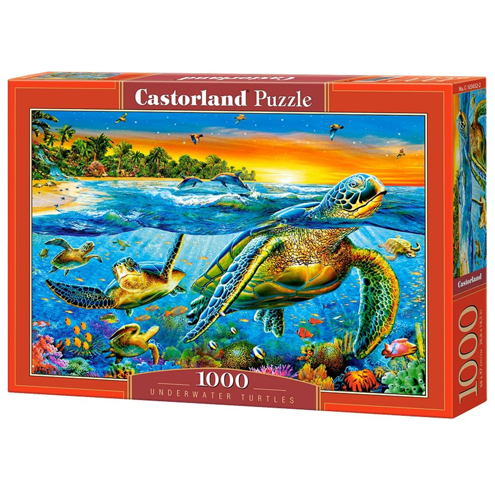 Castorland, Подводни костенурки, пъзел 1000 части