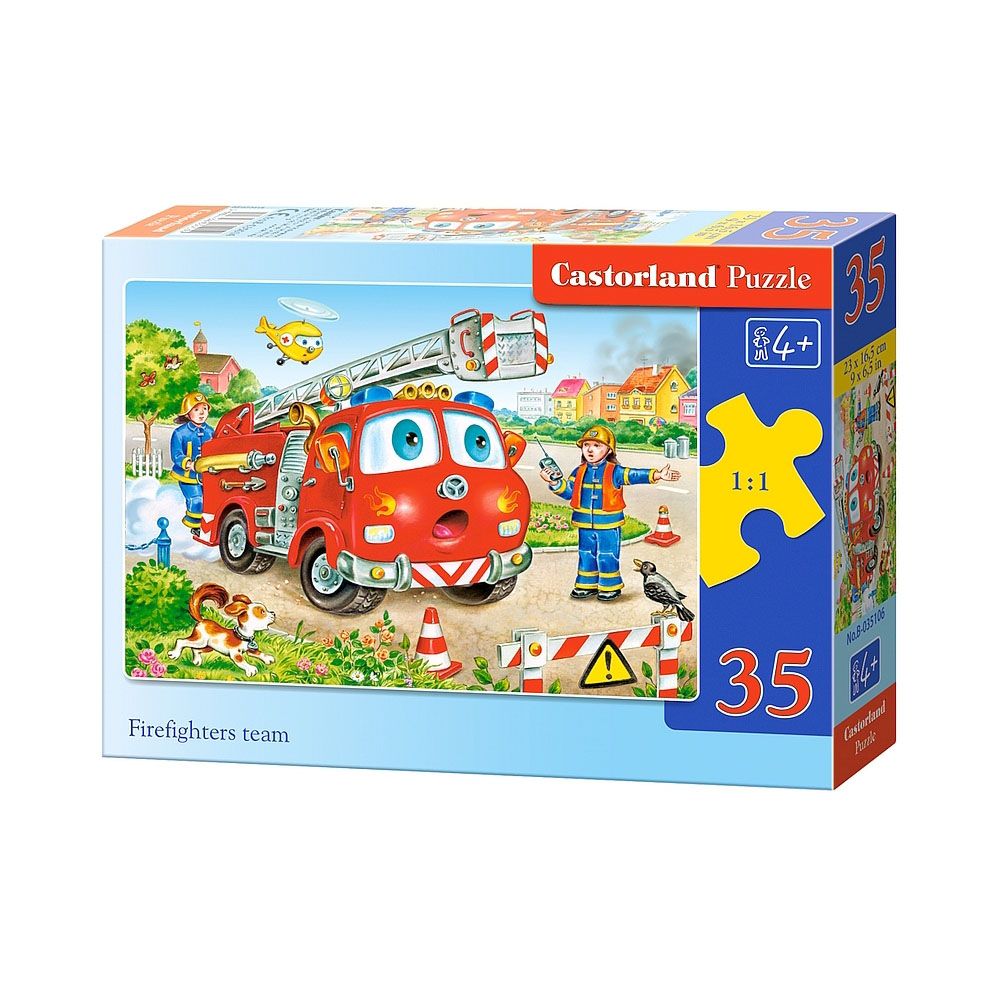 Castorland, Пожарникари, пъзел 35 части